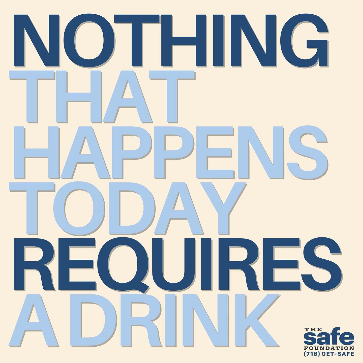 It&rsquo;s important to remember this fact. Nothing truly requires a drink and you CAN stay sober today.

#addiction #addictionrecovery #addictiontherapist #problemgambling #gamblingaddiction #substanceusedisorder #substanceabuse  #sober #sobriety #r