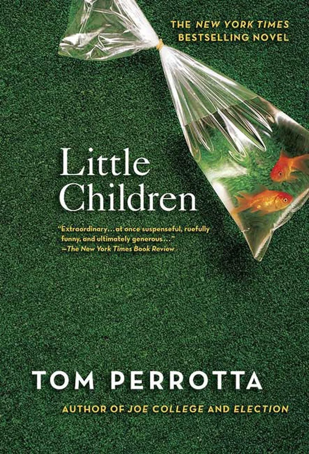 Little Children is a 2004 novel by American author Tom Perrotta that interweaves the dark stories of seven main characters, all of whom live in the same Boston suburb during the middle of a hot summer.