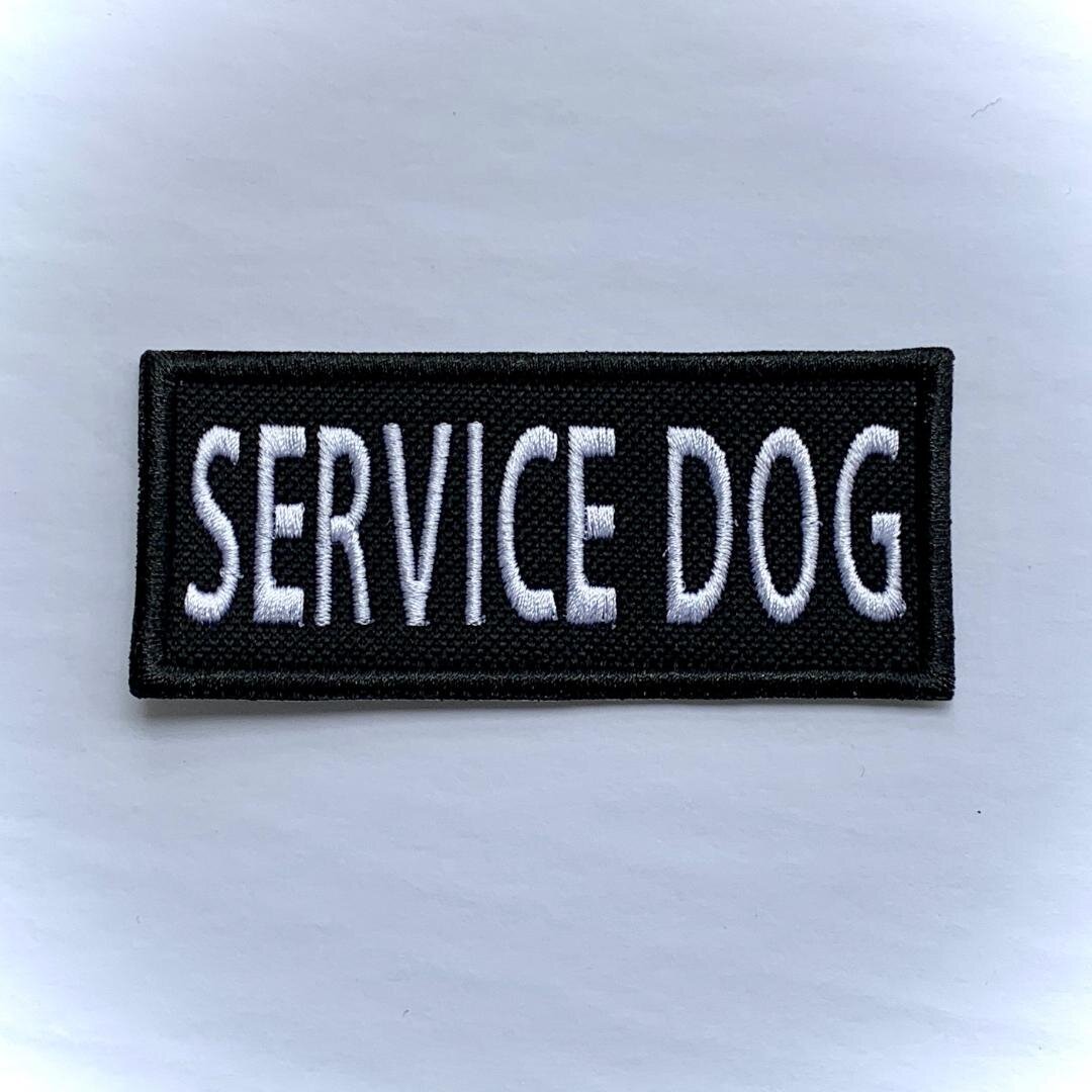 Service Dog Blue Velcro Dog Vest Patch