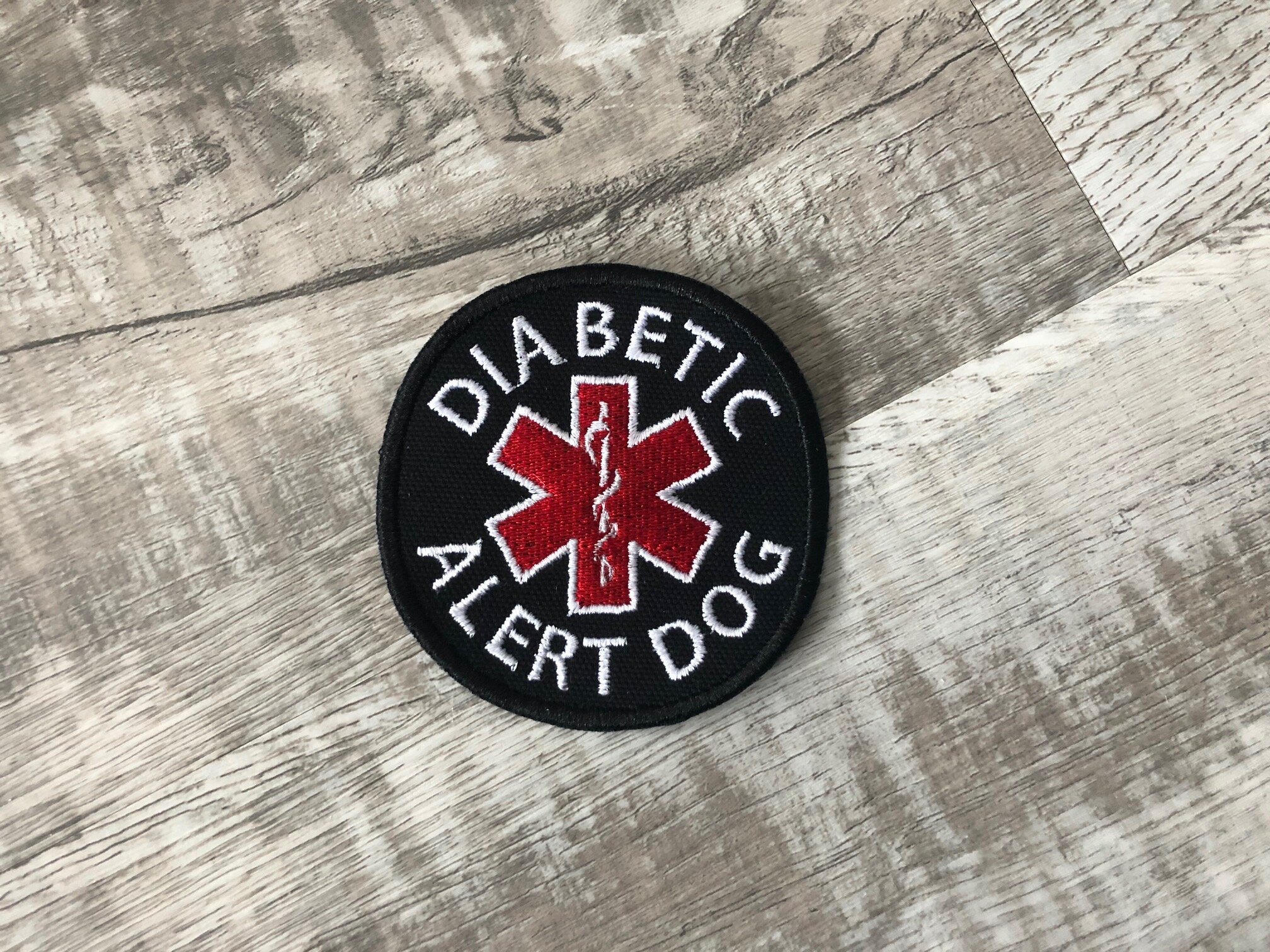 Diabetic Alert Dog Patch Round -Pre Designed