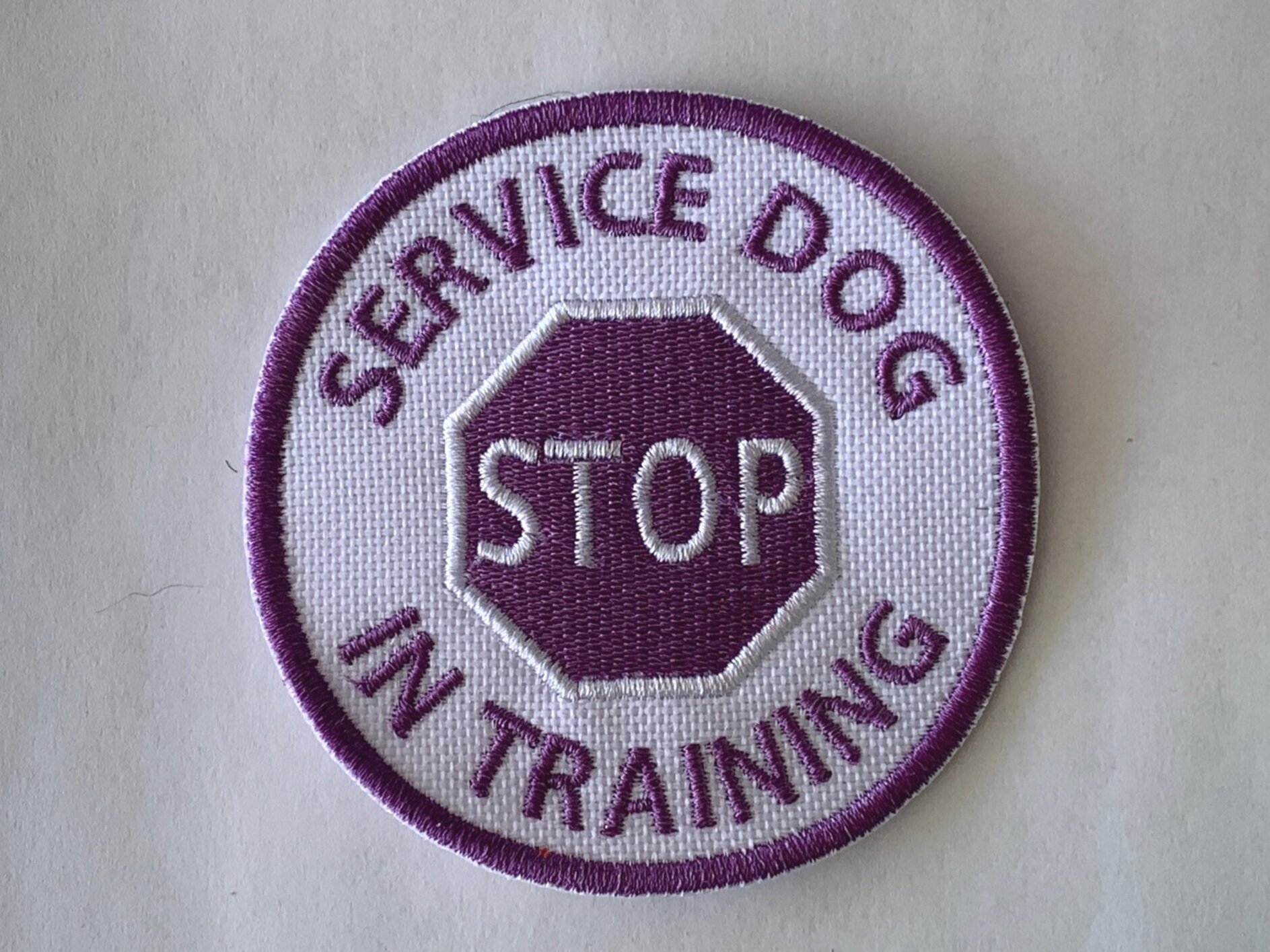 Service Dog In Training Patch Round -Pre Designed