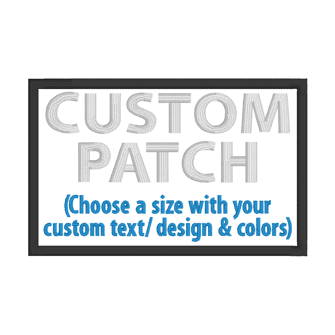 X LARGE Custom Dog Velcro Patches 2 x 7