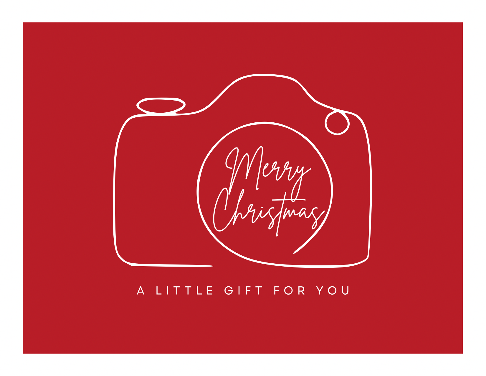 Red White Simple Modern Calligraphy Christmas Gift Certificate (Gift Certificates) - 1.PNG