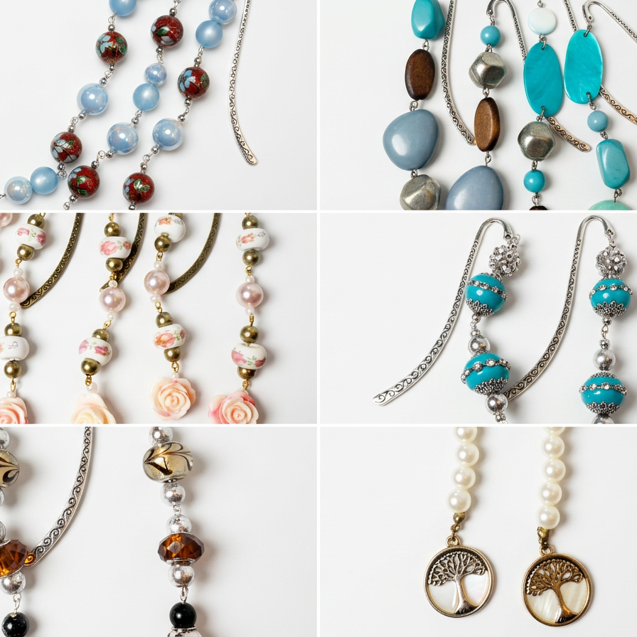 Upcycled Beaded Bookmarks