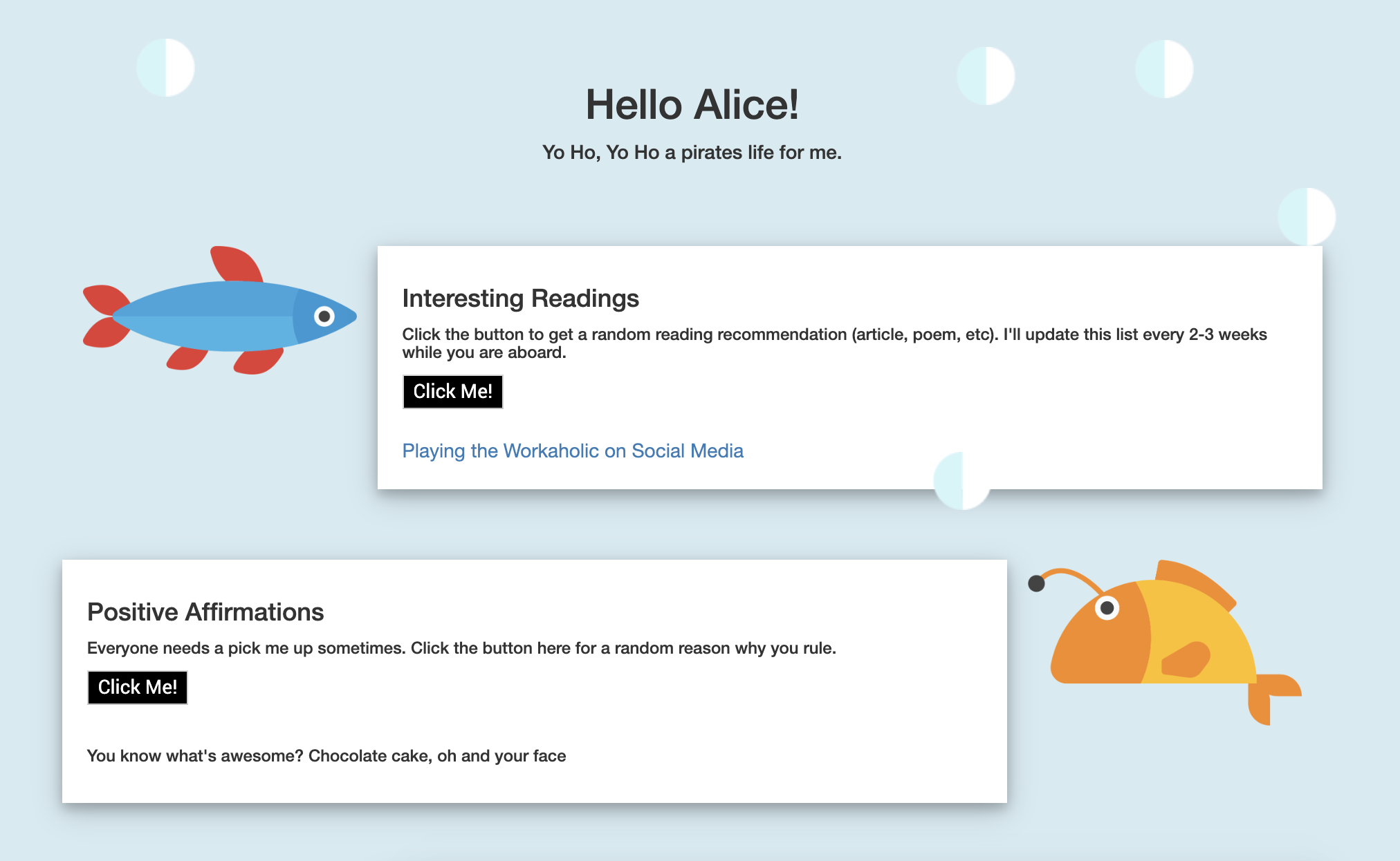 Alice at Sea