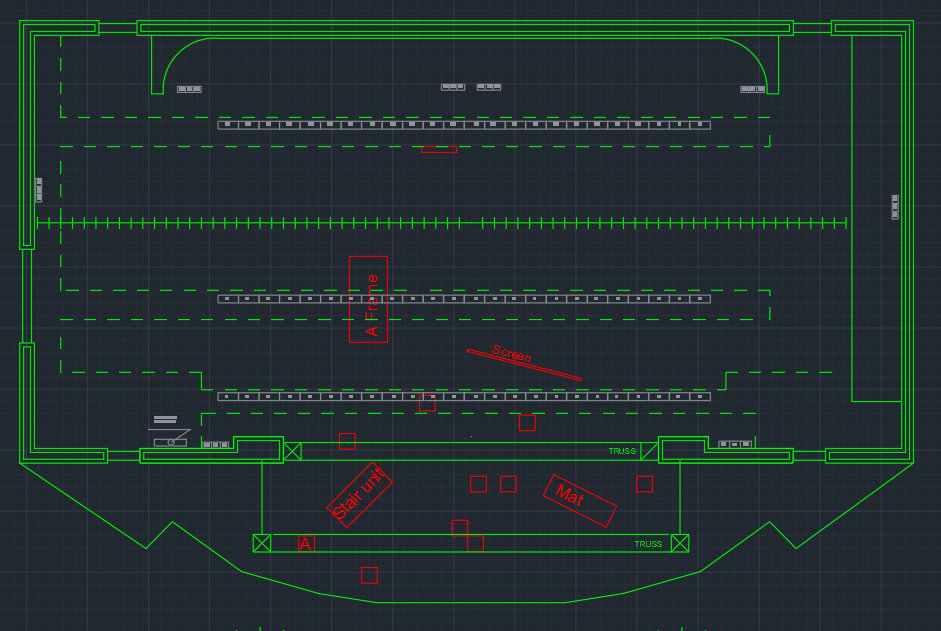  Ground plan for  Production 2  Light Show 