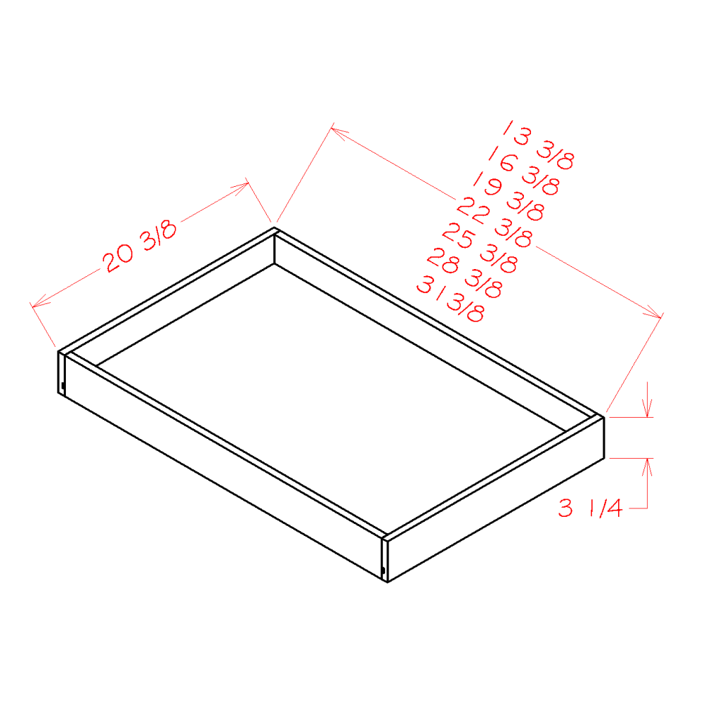 36" Roll Out Shelve