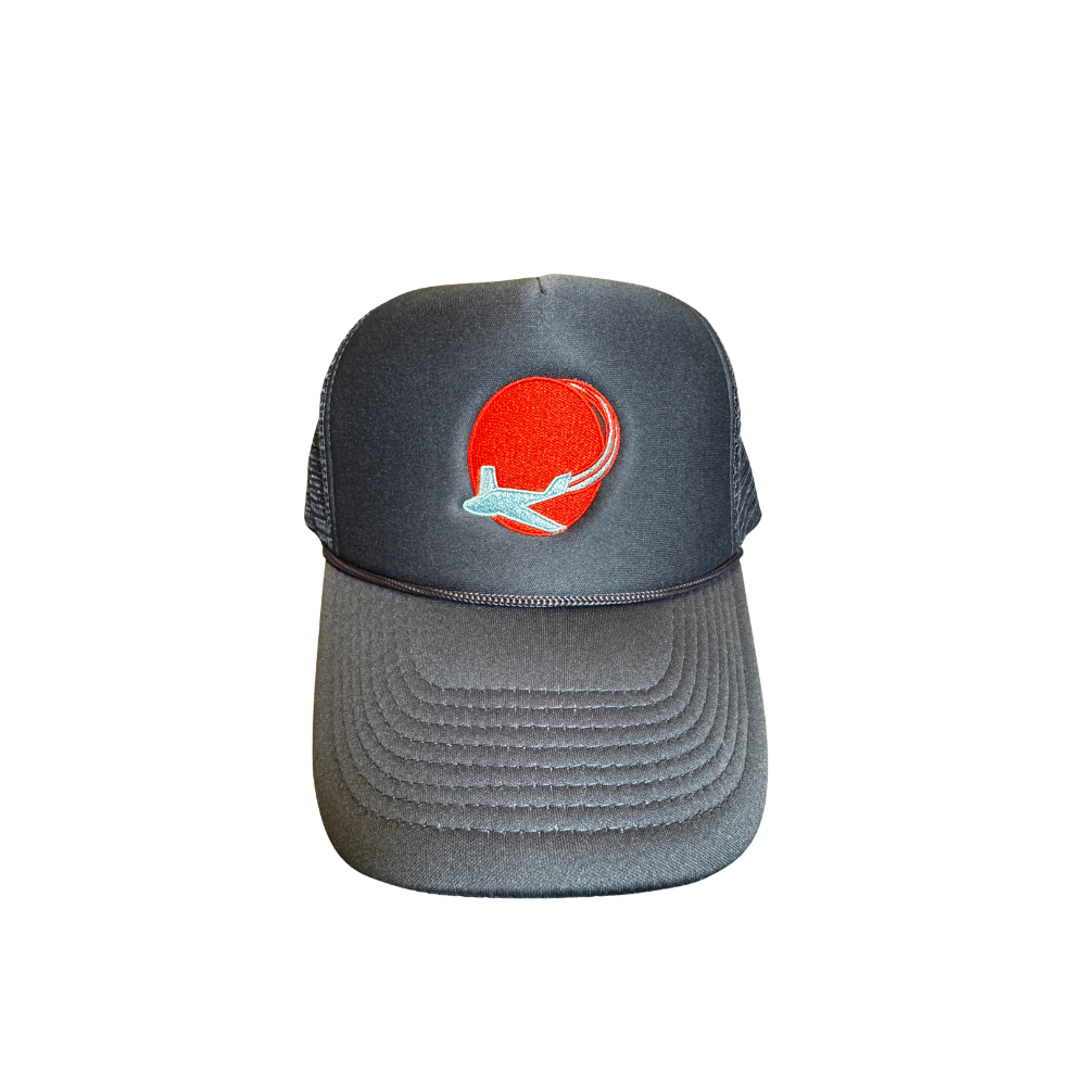 navy hat red globe sky blue plane.png