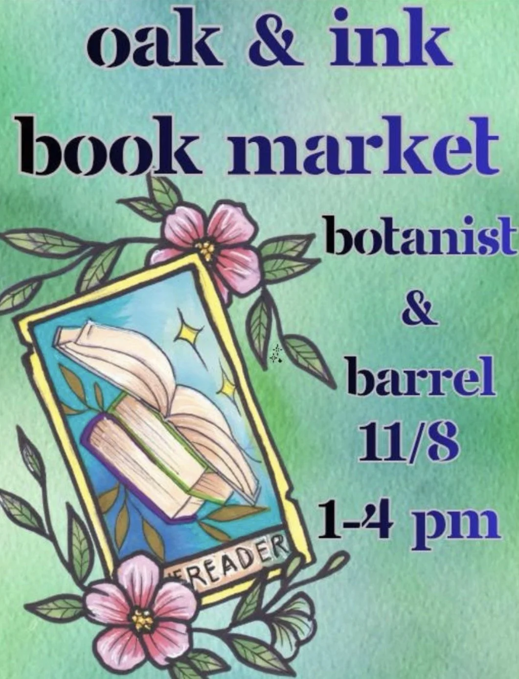 Oak & Ink Book Market in Cedar Grove [November 8th]