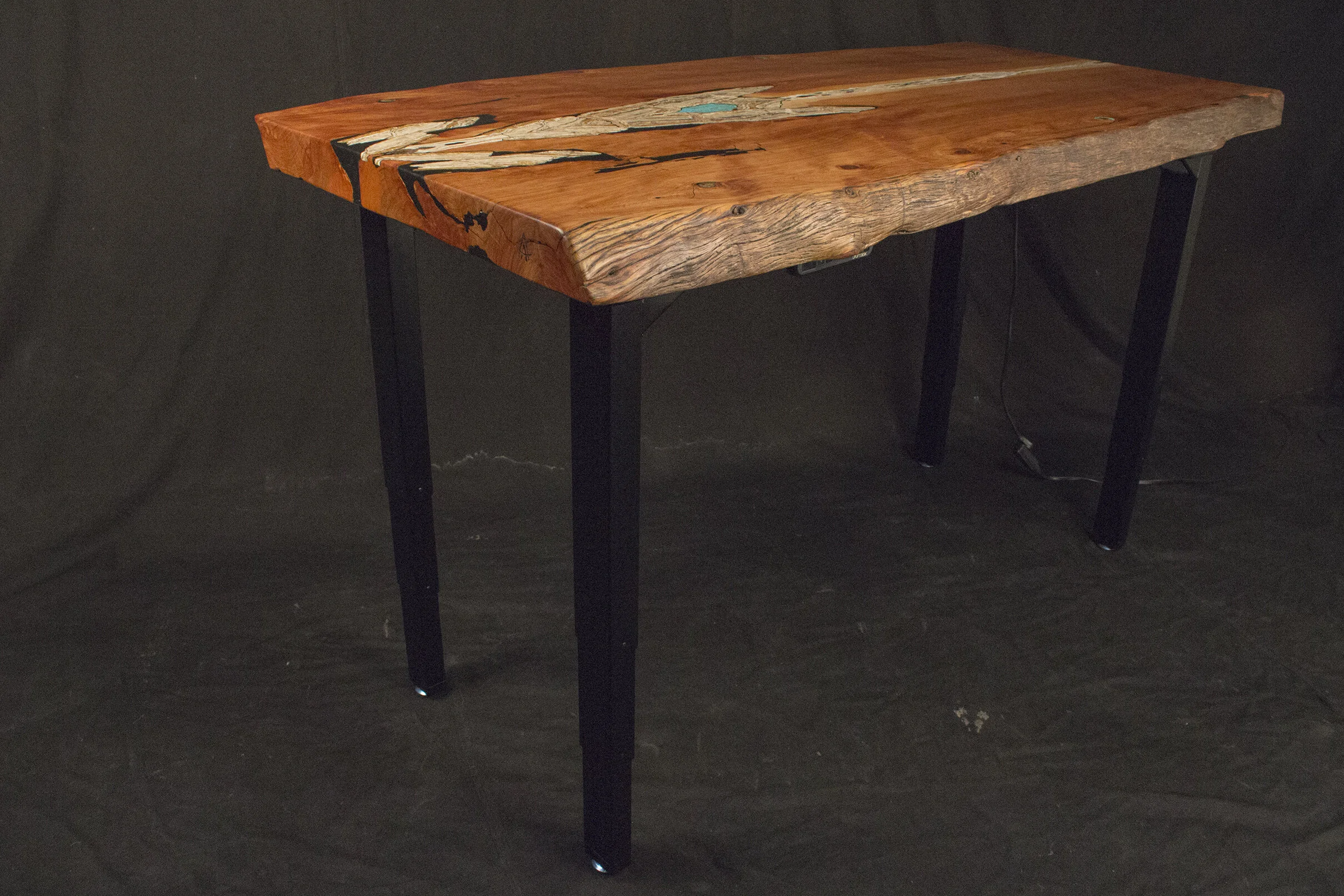 Custom Handcrafted Desks — Live Edge Wood & Stone Inlays — Andy Sanchez ...