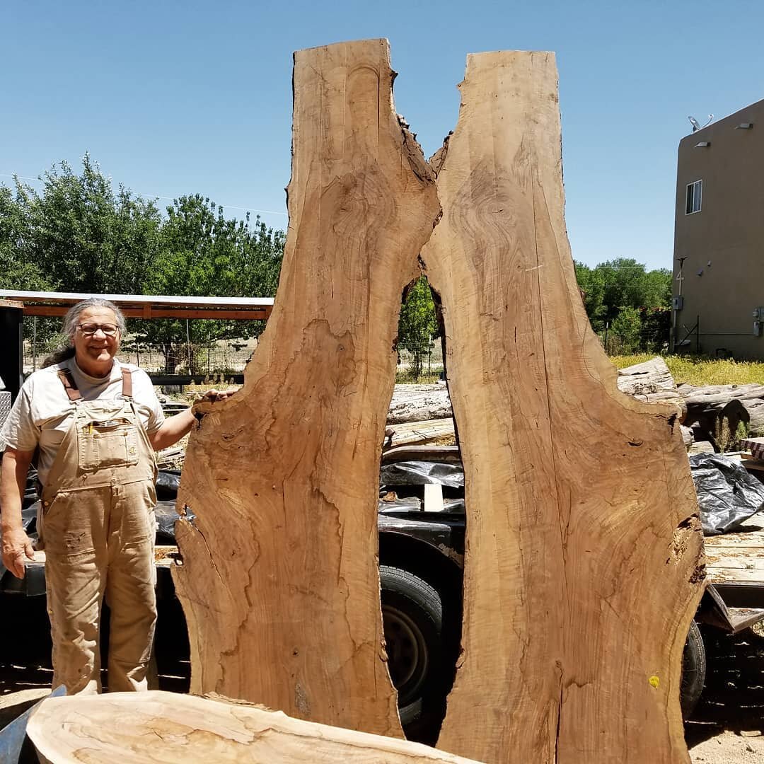 Getting ready to make something beautiful! These are a couple of book matched slabs of black walnut that we will be working on in the next couple of months. As we look at these towering slabs its easy to see where we get our inspiration! God is amazi