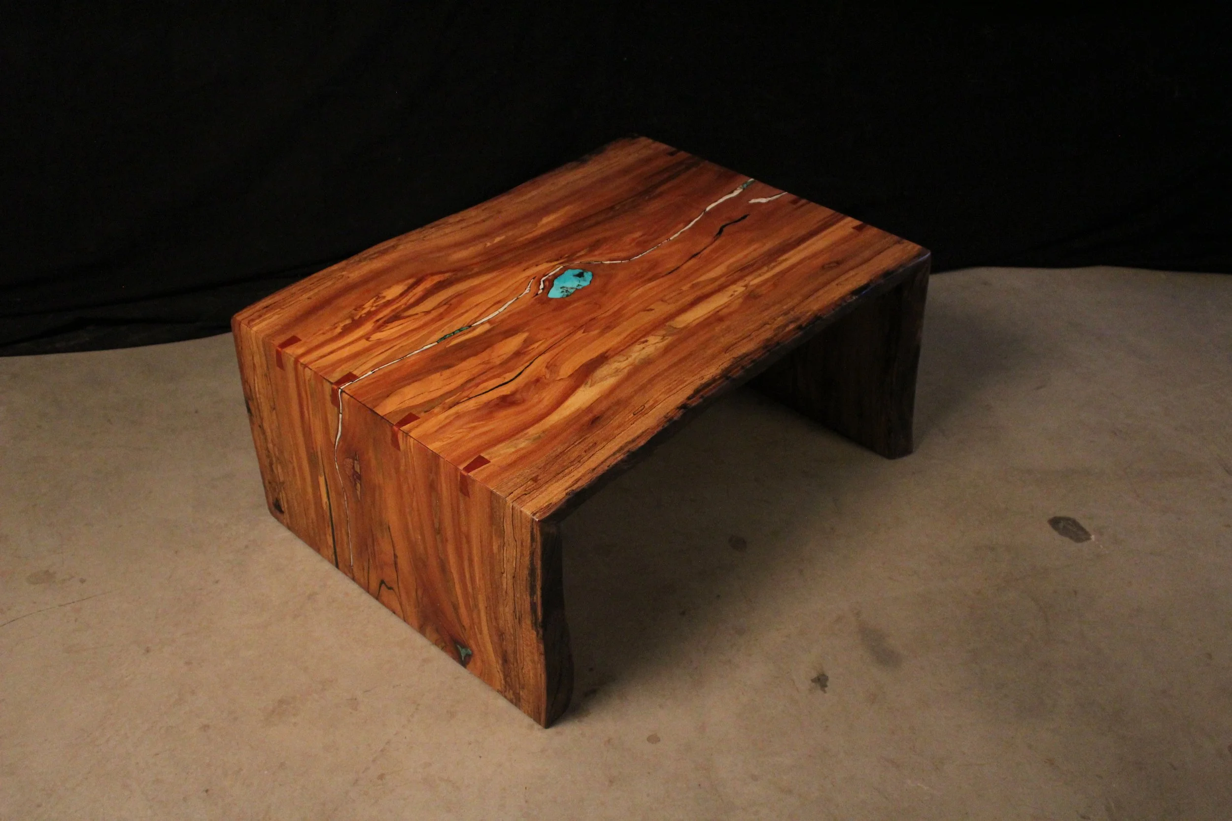 Sycamore and Turquoise Coffee Table