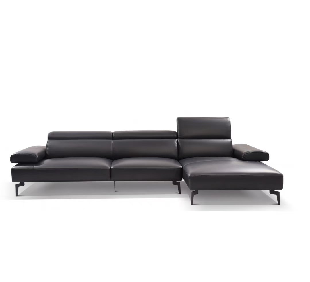 S1751 2pc. L Shape Sofa Chaise Sectional Leather Sofa Set