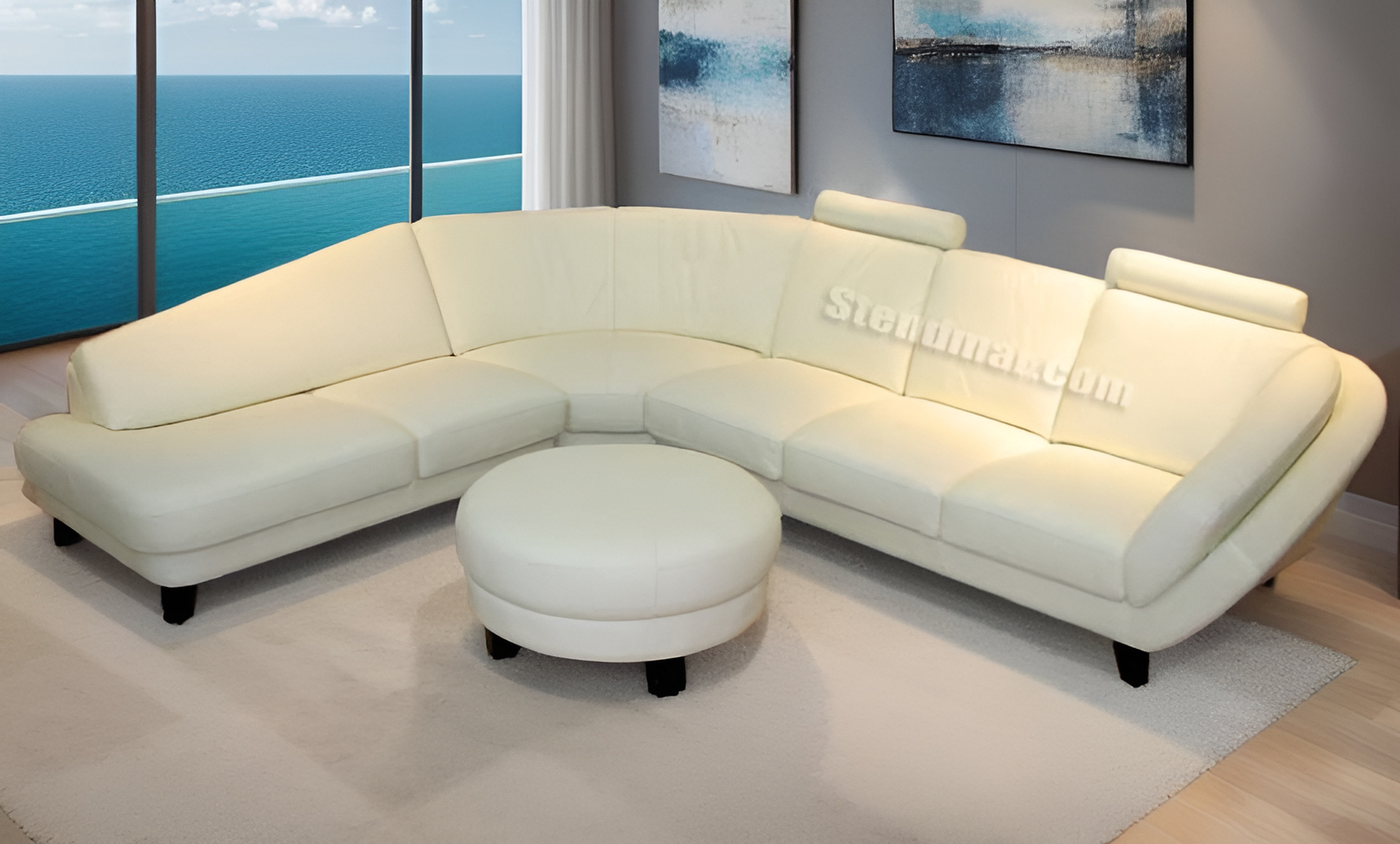 S685 4pc Sectional Leather Sofa Set