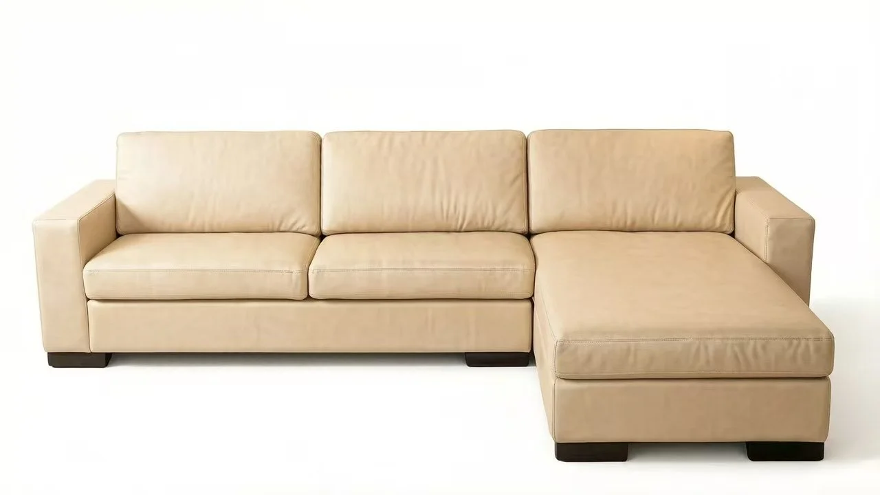 S615B 2pc. Classic Traditional sofa and chaise Leather Couch Sofa Set