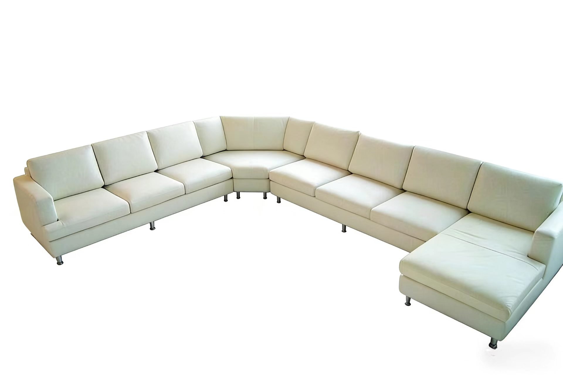 S1835 Large  U Shape Leather Sectional Sofa Set