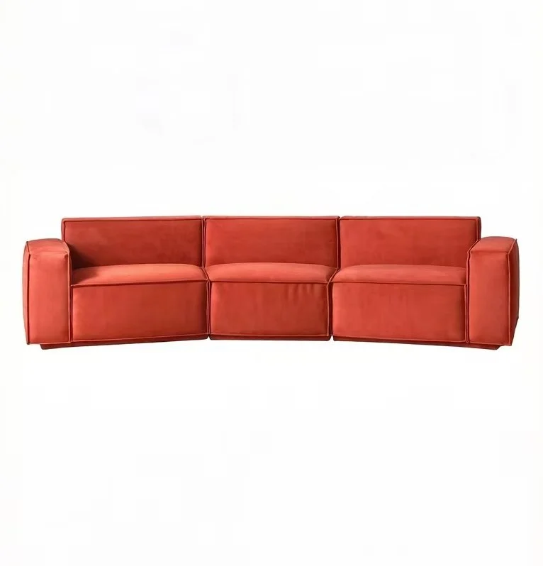 3pc New Curved Design Modern Microfiber sectional sofa S8810