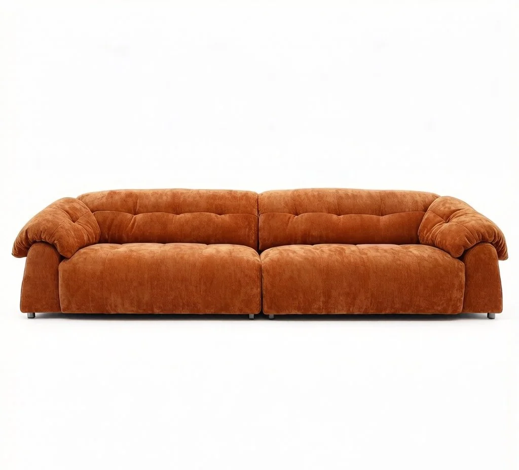 2pc Modern Mouder 118"L Sofa Set S9202