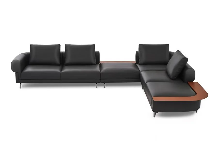 S2639 3-Piece Modern Leather Sectional Sofa Set