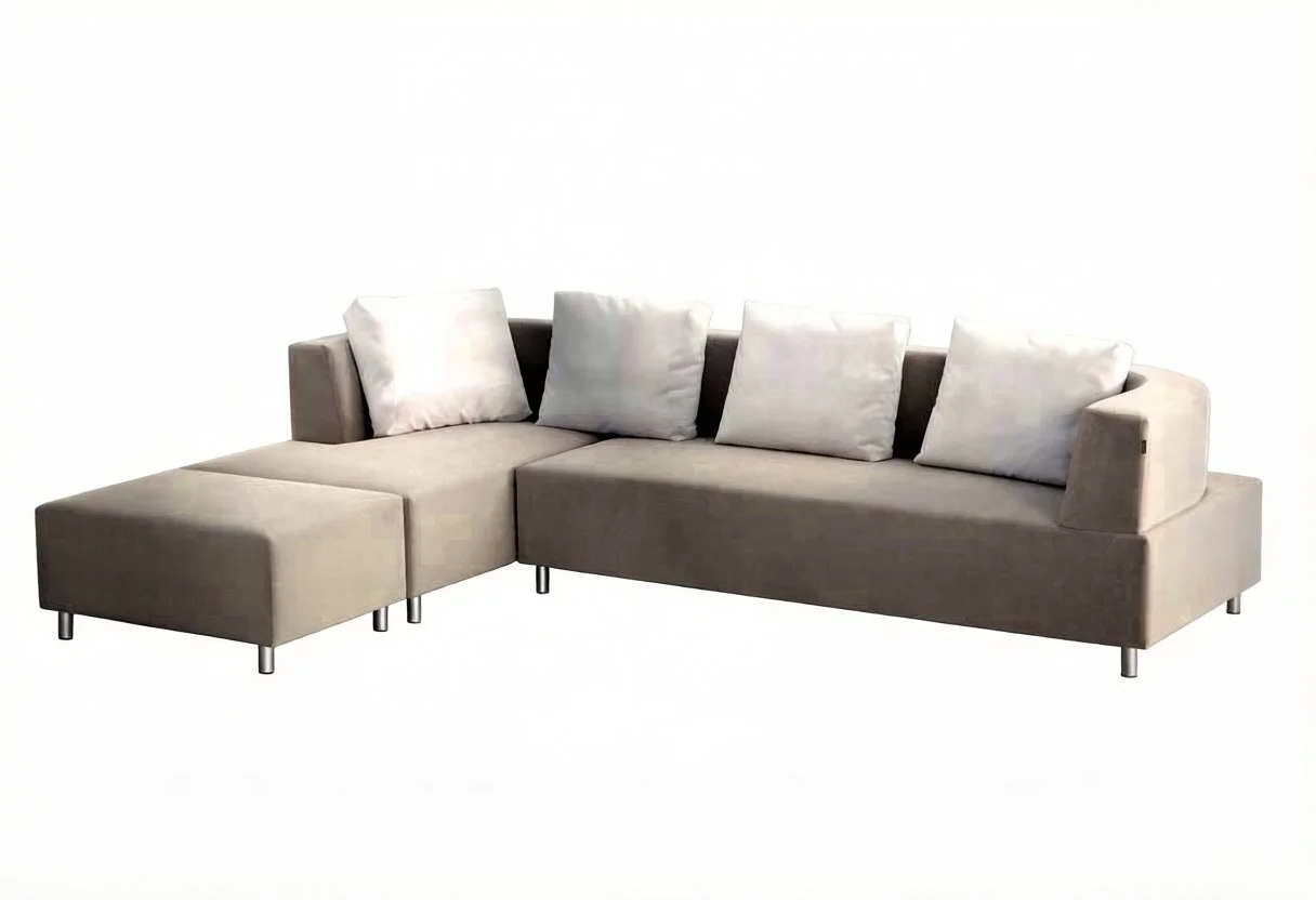 S1028M 3PC. Rounded Armrest Design SECTIONAL SOFA SET