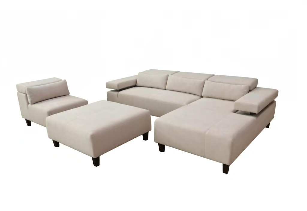 S1506M 4PC. SECTIONAL SOFA SET WITH ADJUSTABLE HEADRESTS