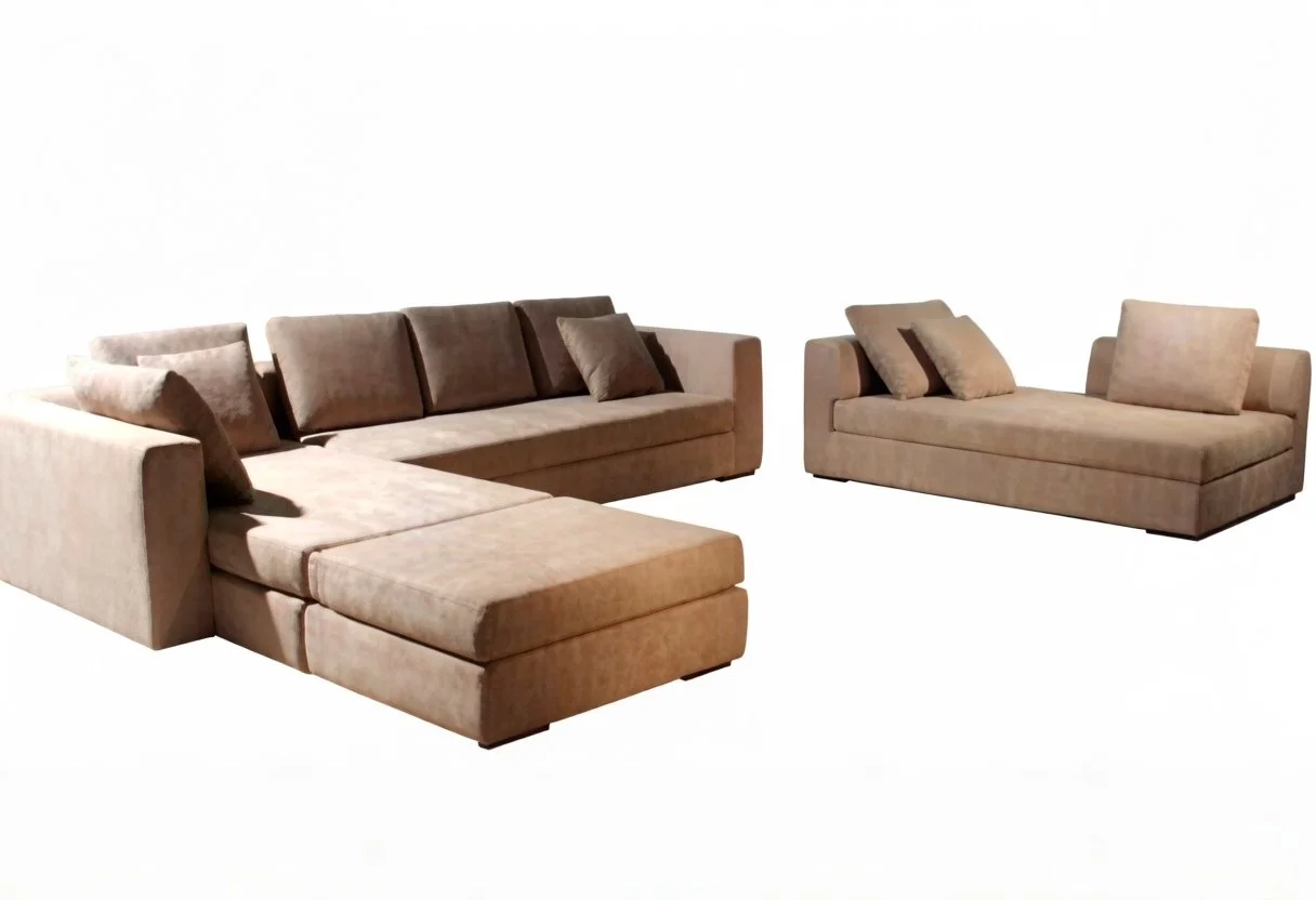 S2153 3-Piece Modern Fabric Sectional Sofa Set