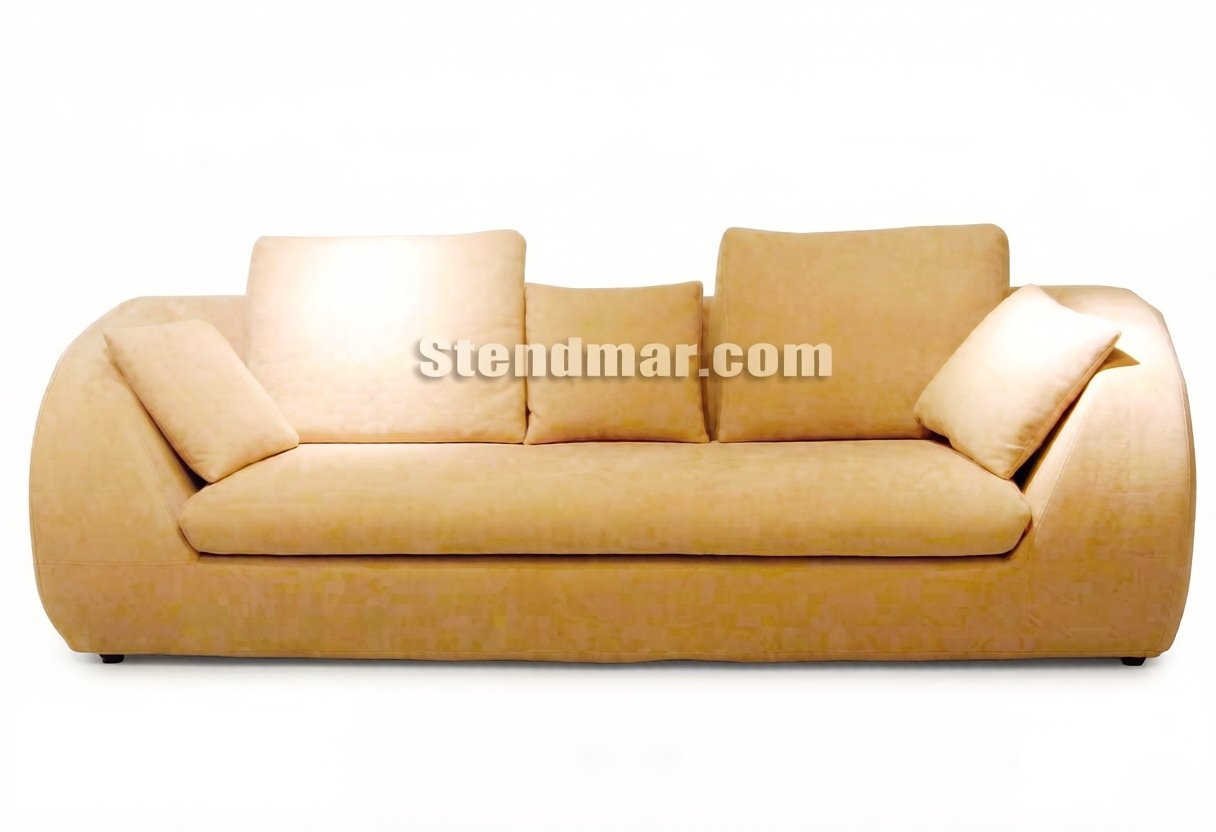 S8172B 3pc. Round Back DesignMicrofiber Fabric Sofa Loveseat and Chair Set
