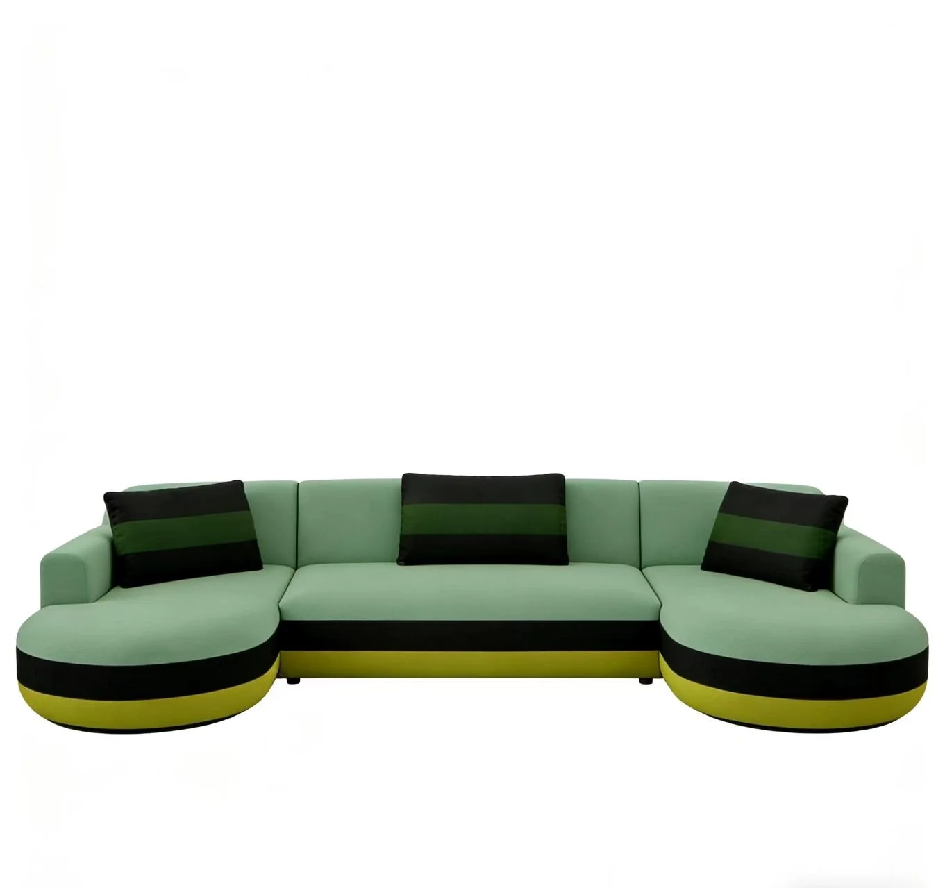 S2706 Modern symmetrical U-Shaped sectional sofa