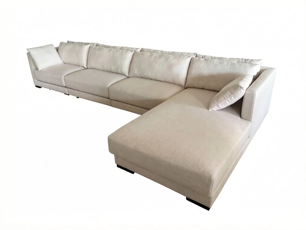 S6575C 5PC. Contemporary  Microfiber Fabric Sectional Couch Sofa