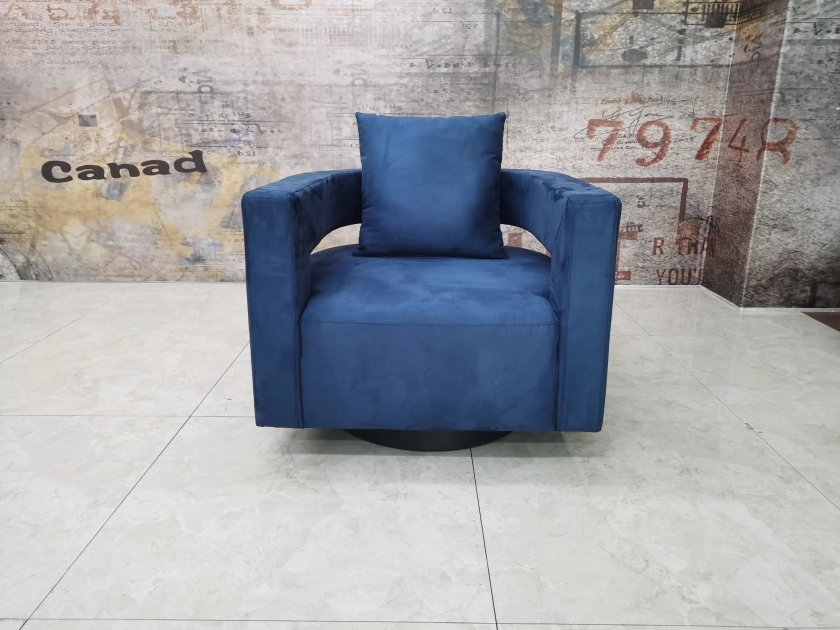 1 Pc Microfiber Arm  Chair