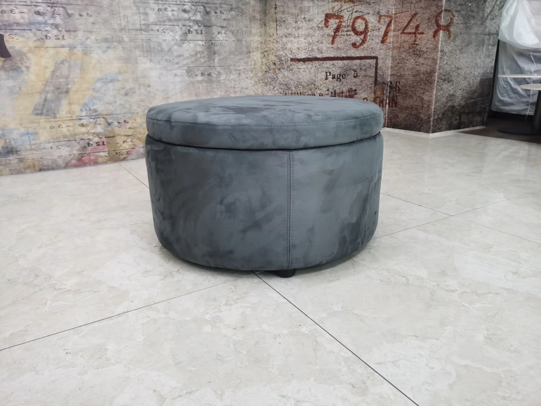1 pc Round Storge Ottoman B029