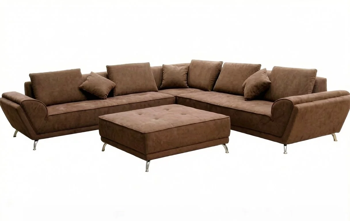 S180M 4pc. Microfiber Fabric Sectional sofa Set