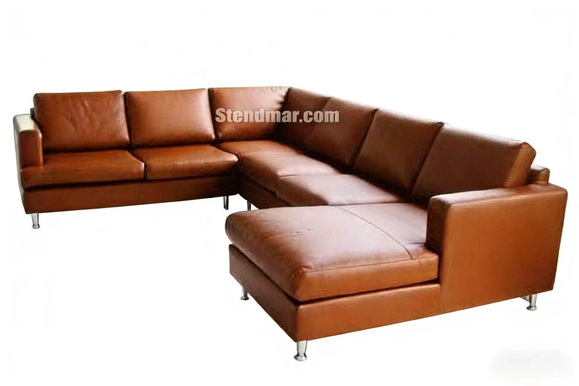 S1836 4-Piece Sectional Leather Sofa Set