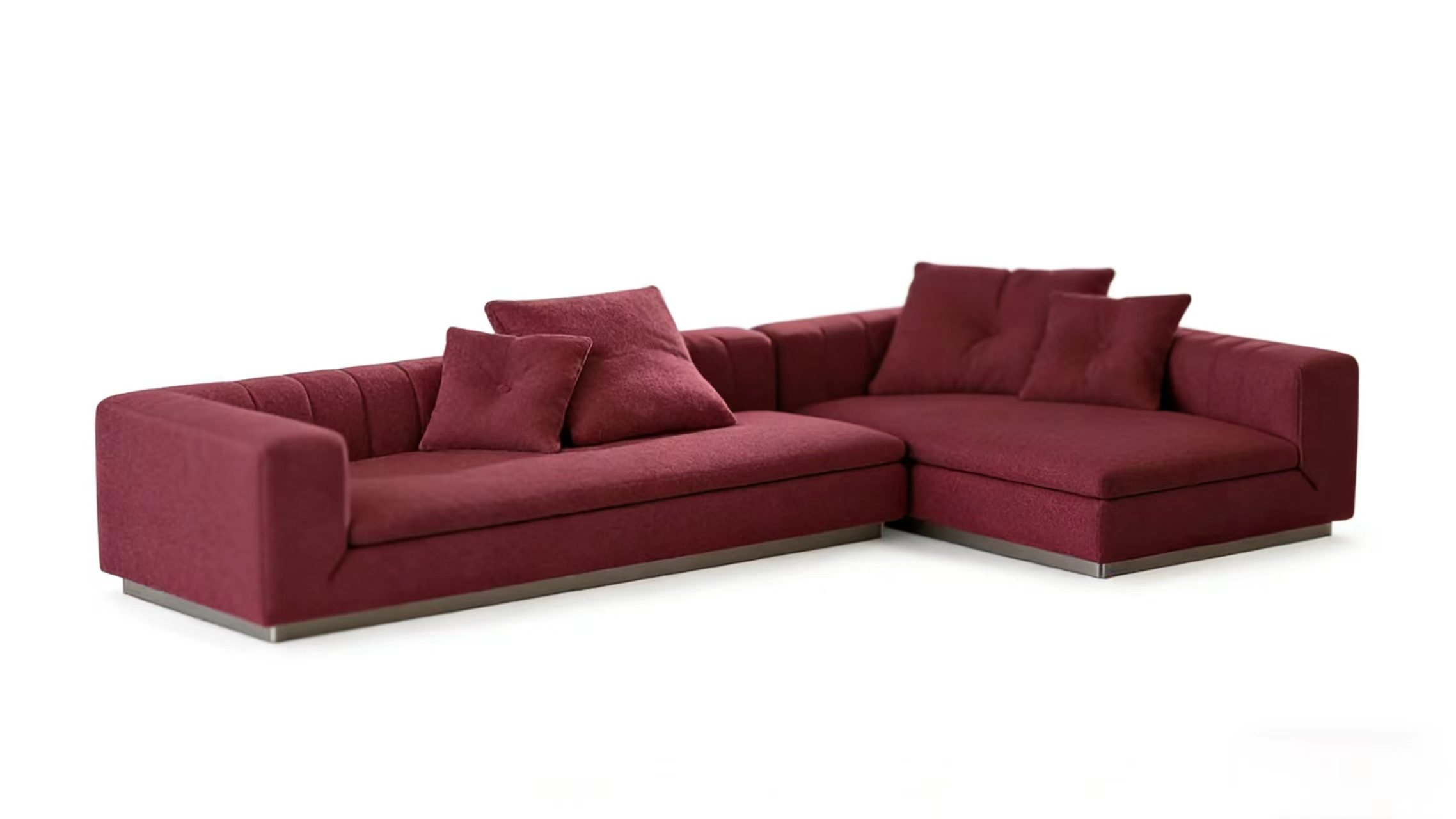 S2328  2-Piece Modern Fabric Sectional Sofa Set