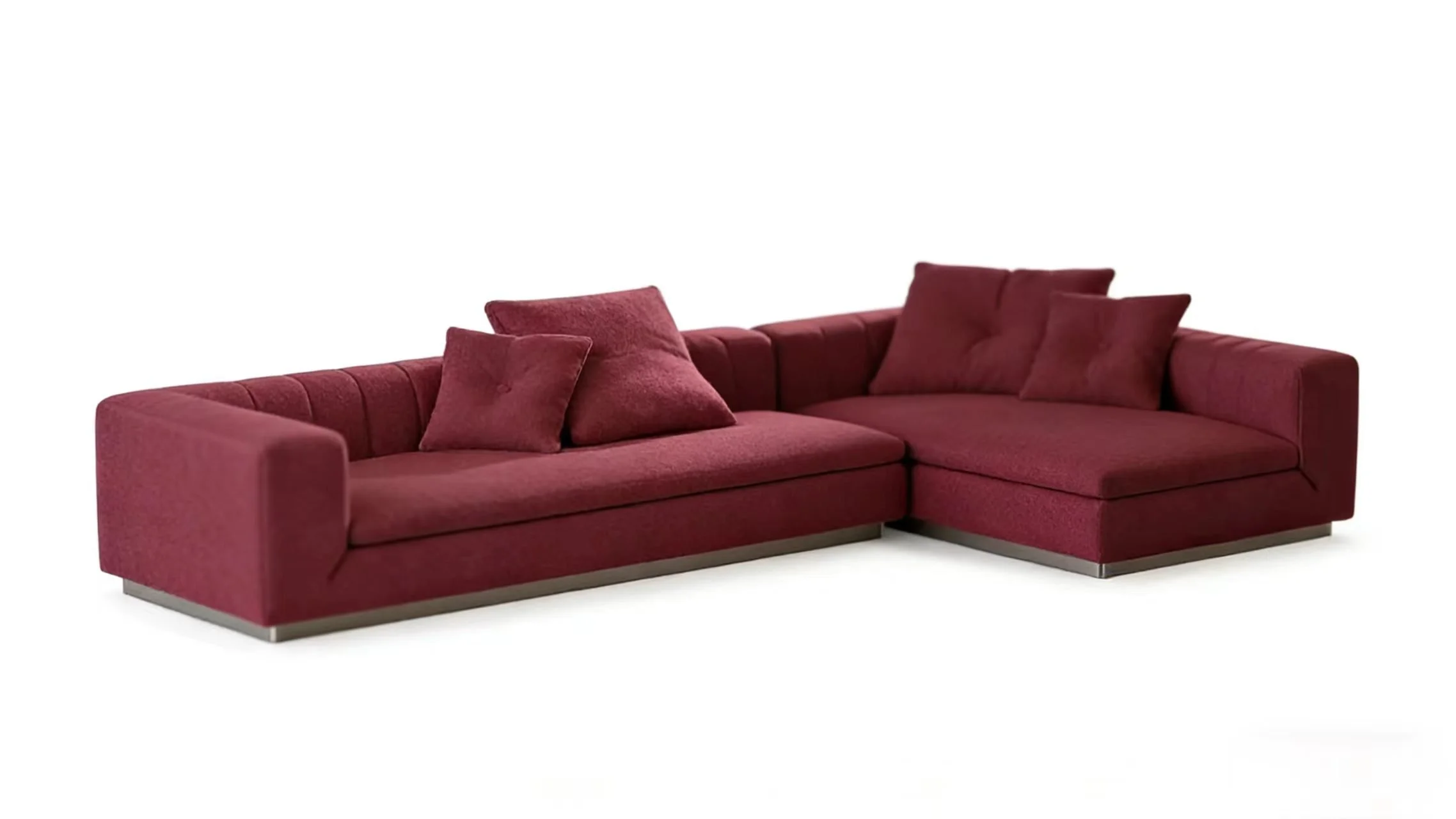 S2328  2-Piece Modern Fabric Sectional Sofa Set