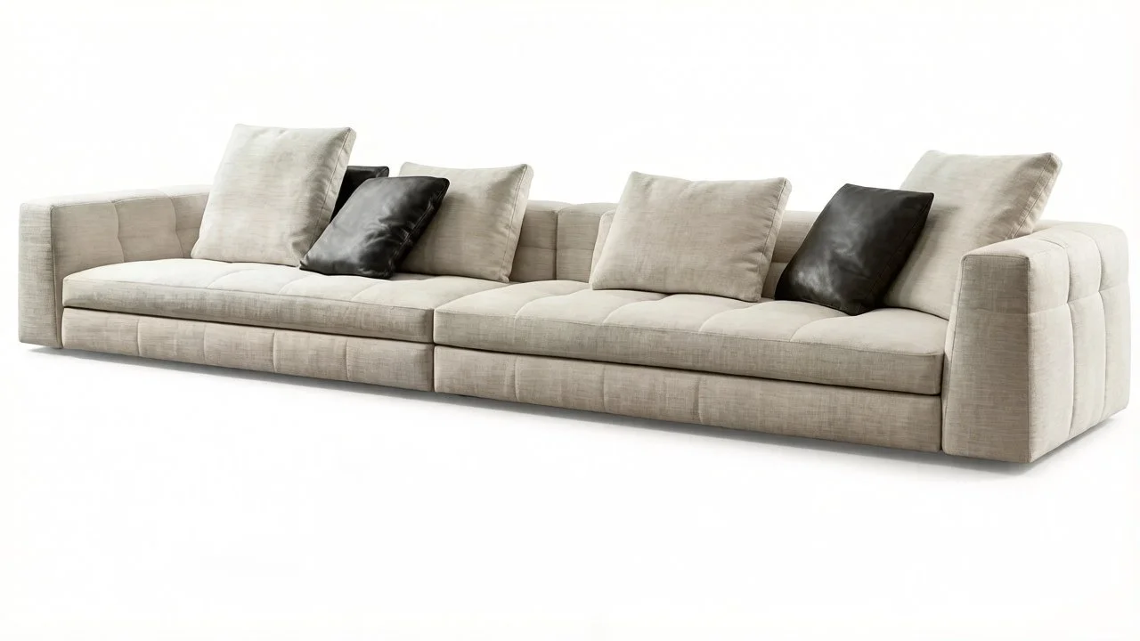 2PC 120" MODERN FABRIC SECTIONAL SOFA S779