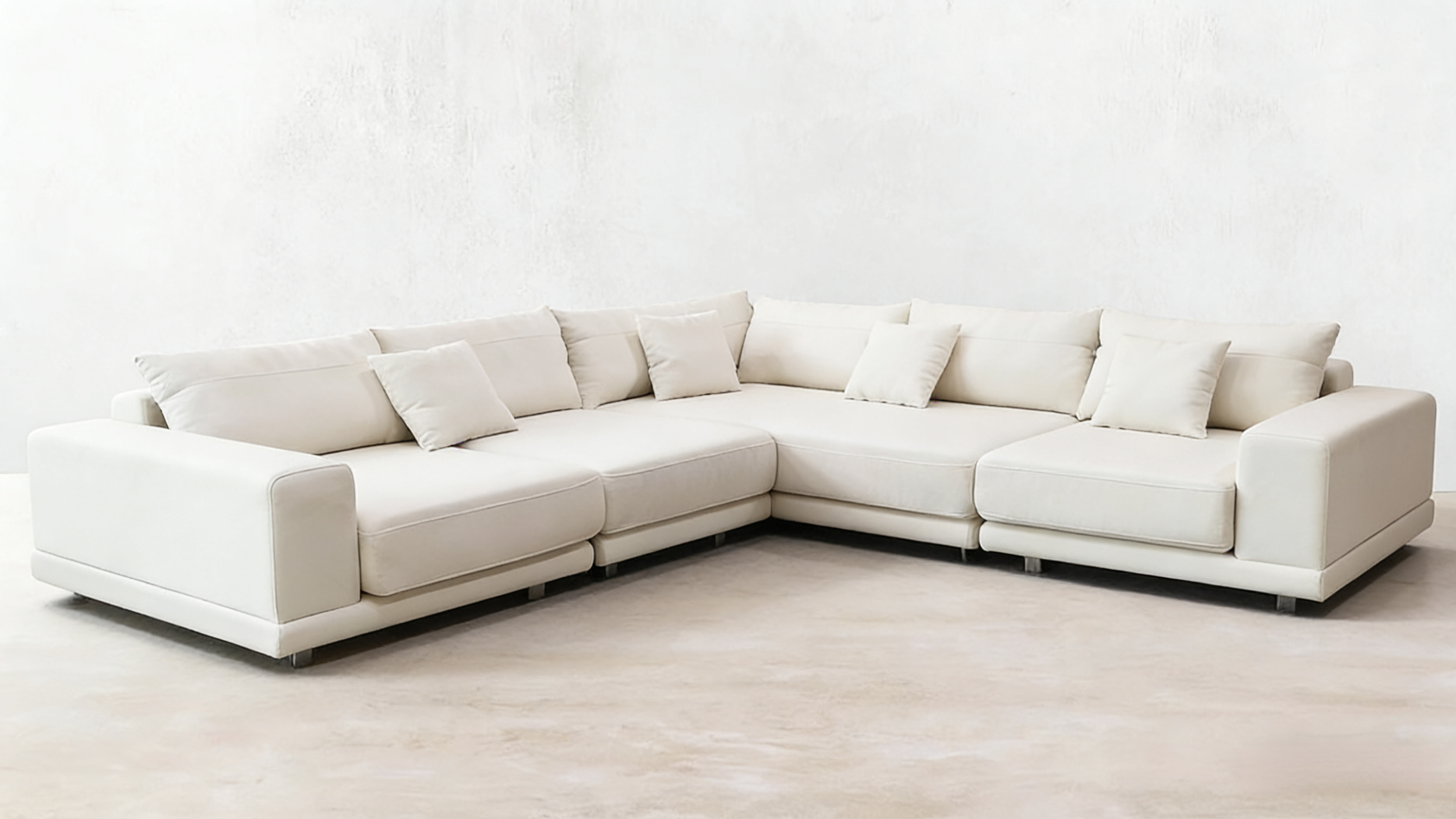 S8806-D 4PC. Extra Deep Modern  Fabric sectional sofa set