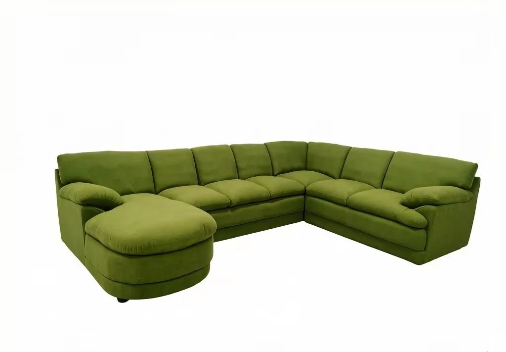 S937 4PC. U SHAPE HIGH BACK MICROFIBER FABRIC SECTIONAL FABRIC SOFA SET