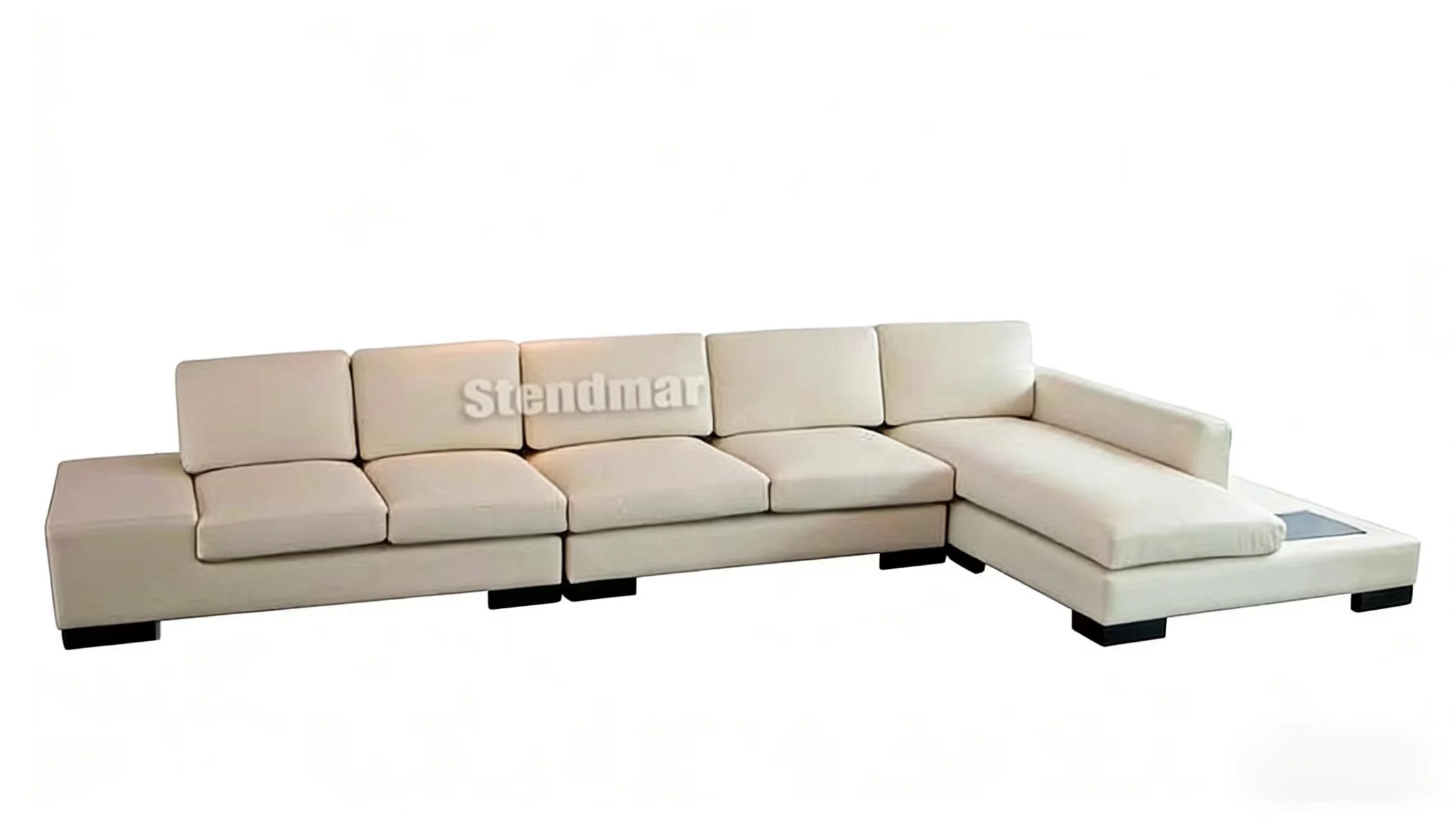 S1688 3pc L shape sectional Leather Sofa Set with Headrests