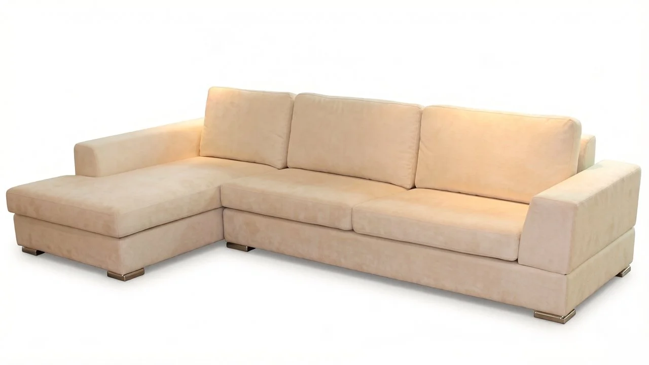 S3039M 2pc. Sofa Chaise Sectional Microfiber Fabric Sofa
