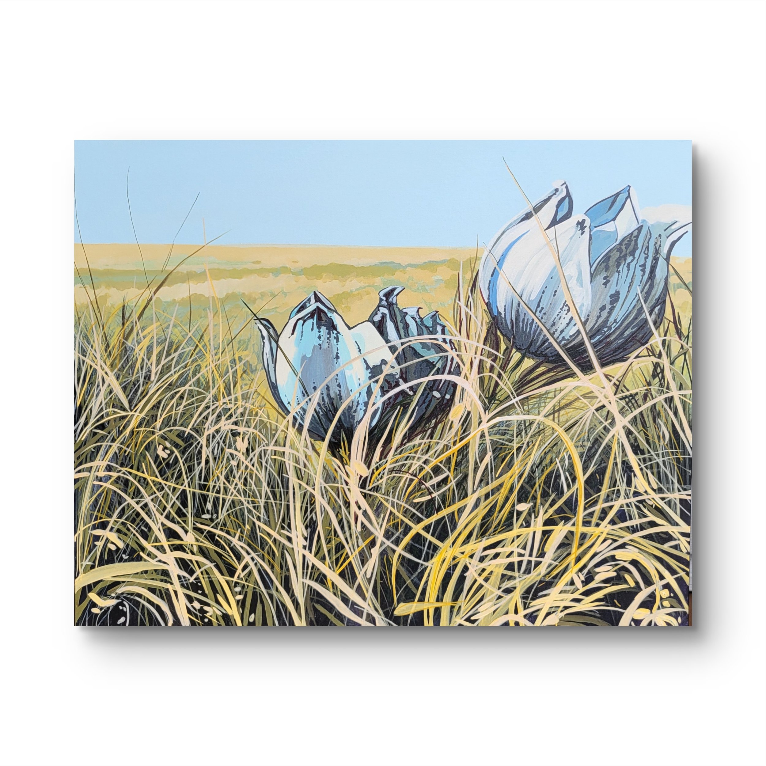 Crocus
  
24 inches high x 30 inches wide acrylic and marker on canvas wrapped on 1.5 deep stretcher bars.  $1650 +GST  Contact me for more information about this piece  