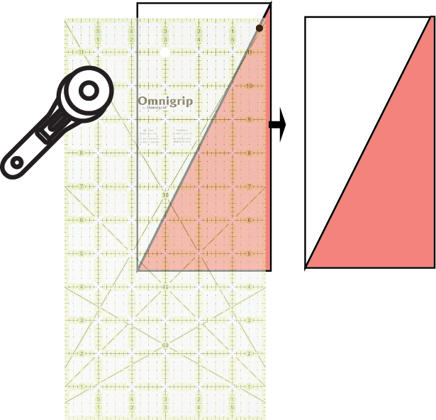 Tutorial // How To Trim Half Rectangle Triangles — Swim Bike Quilt