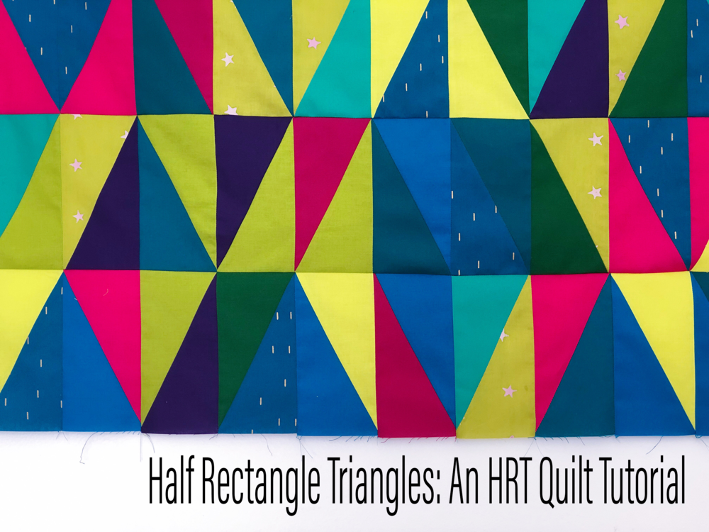 Half Rectangle Triangle Quilt Tutorial — Swim Bike Quilt