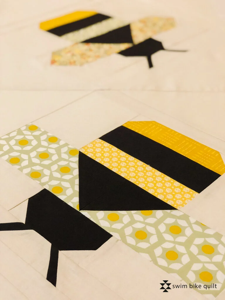 A Baby Bee Quilt // Finished Modern Quilt — Swim Bike Quilt
