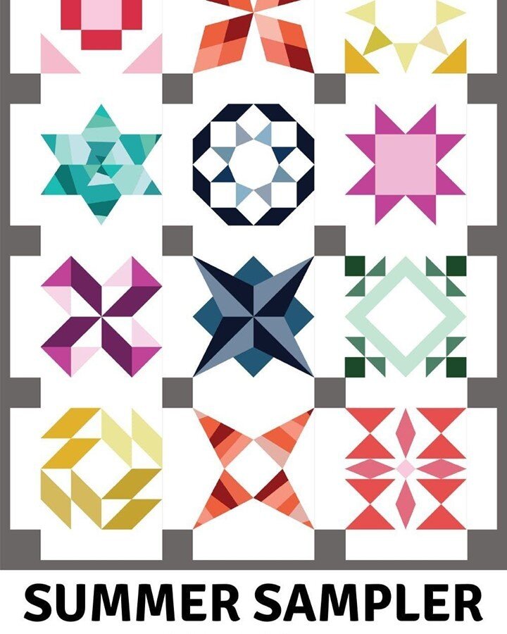 Speaking of Sampler Quilts, if you would like a free layout/finishing instructions for 12-1/2'' blocks [sampler or not] that are easily adaptable and increase the size of your quilt quite a bit, check out the Summer Sampler Turns 10 finishing instruc