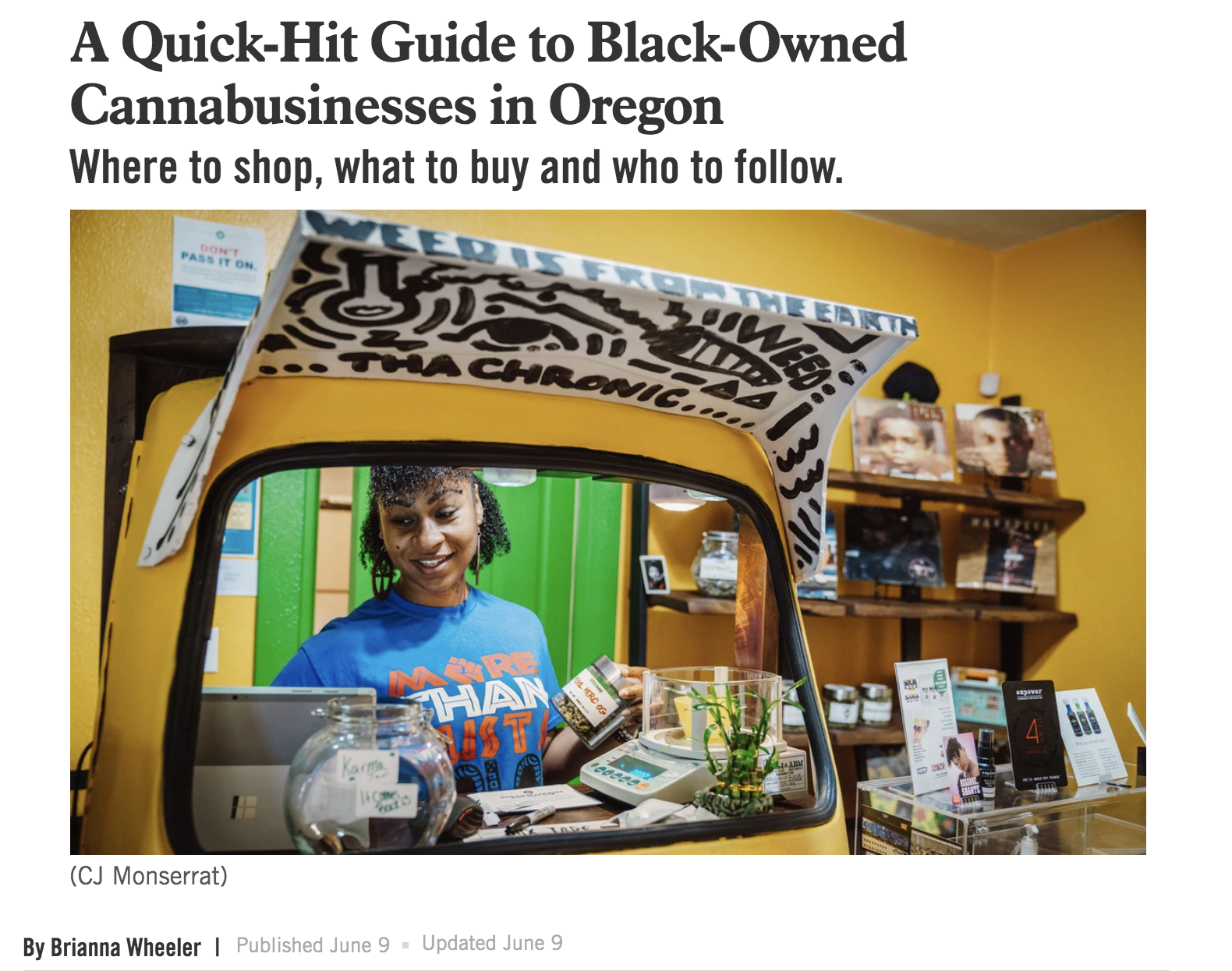 A Quick-Hit Guide to Black-Owned Cannabusinesses in Oregon