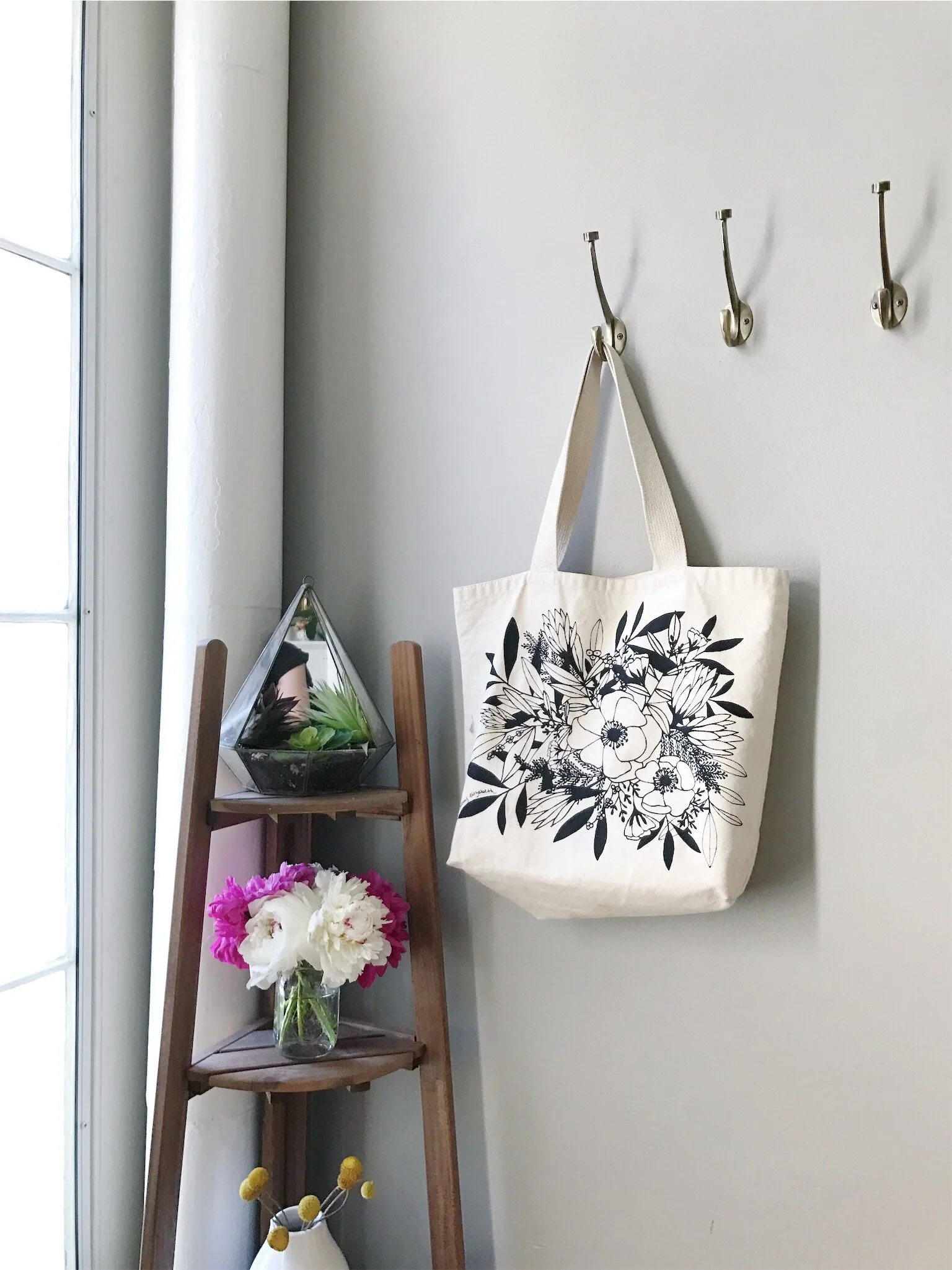 "Esther" Canvas Tote Bag