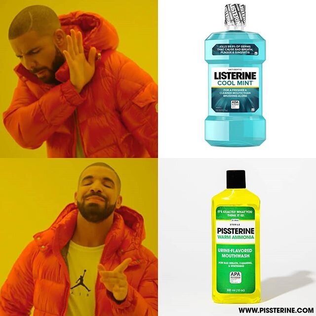 😘
.
.
.
.
.
.
.
.
.
.
#drakememes #drakememe #kickstarter #listerine #listerinechallenge #sharktank #nathanforyou #parody #gaggift #meme #funny