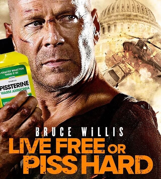 Still going over here Mr #brucewilis
.
.
.
.
.
#meme #joke #gag #gaggift #novelty #sharktank #parody #listerine #listerinechallenge #pissterine #diehard #livefree #funny #comedy