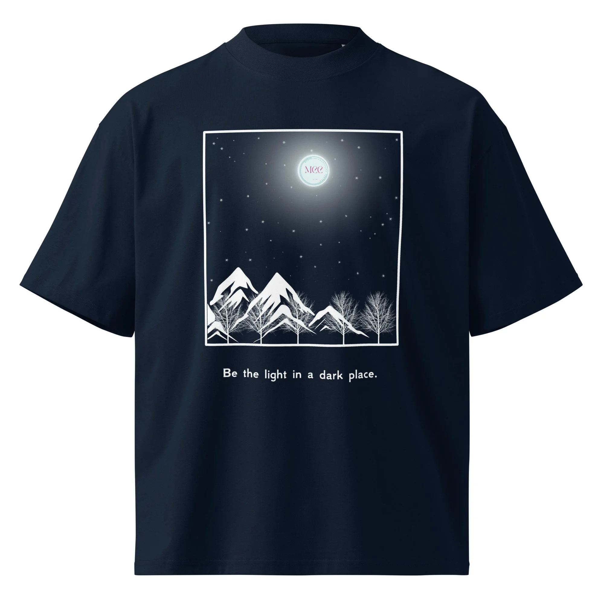 unisex-organic-oversized-high-neck-t-shirt-french-navy-front-69222a5eec5af.jpg